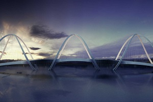 Cầu treo Olympic mùa đông 2022 lấy cảm hứng từ hình dáng ADN
